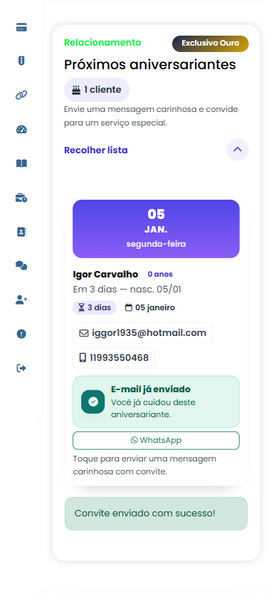 Imagem da release Lembre do seu cliente no aniversário dele
